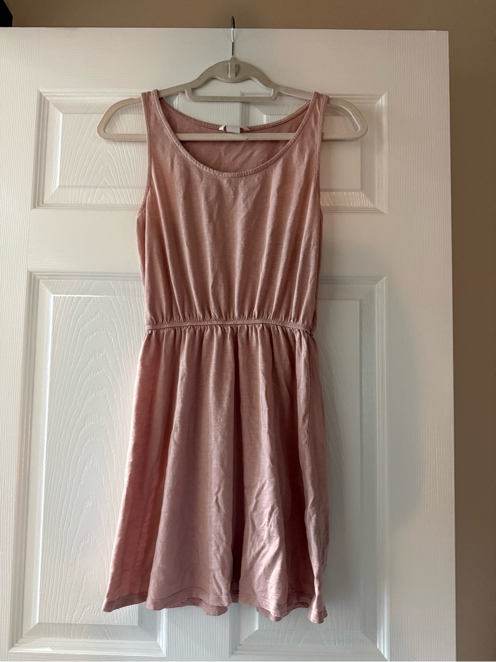 H&M Dusty Pink Modal Blend Sleeveless Mini Dress